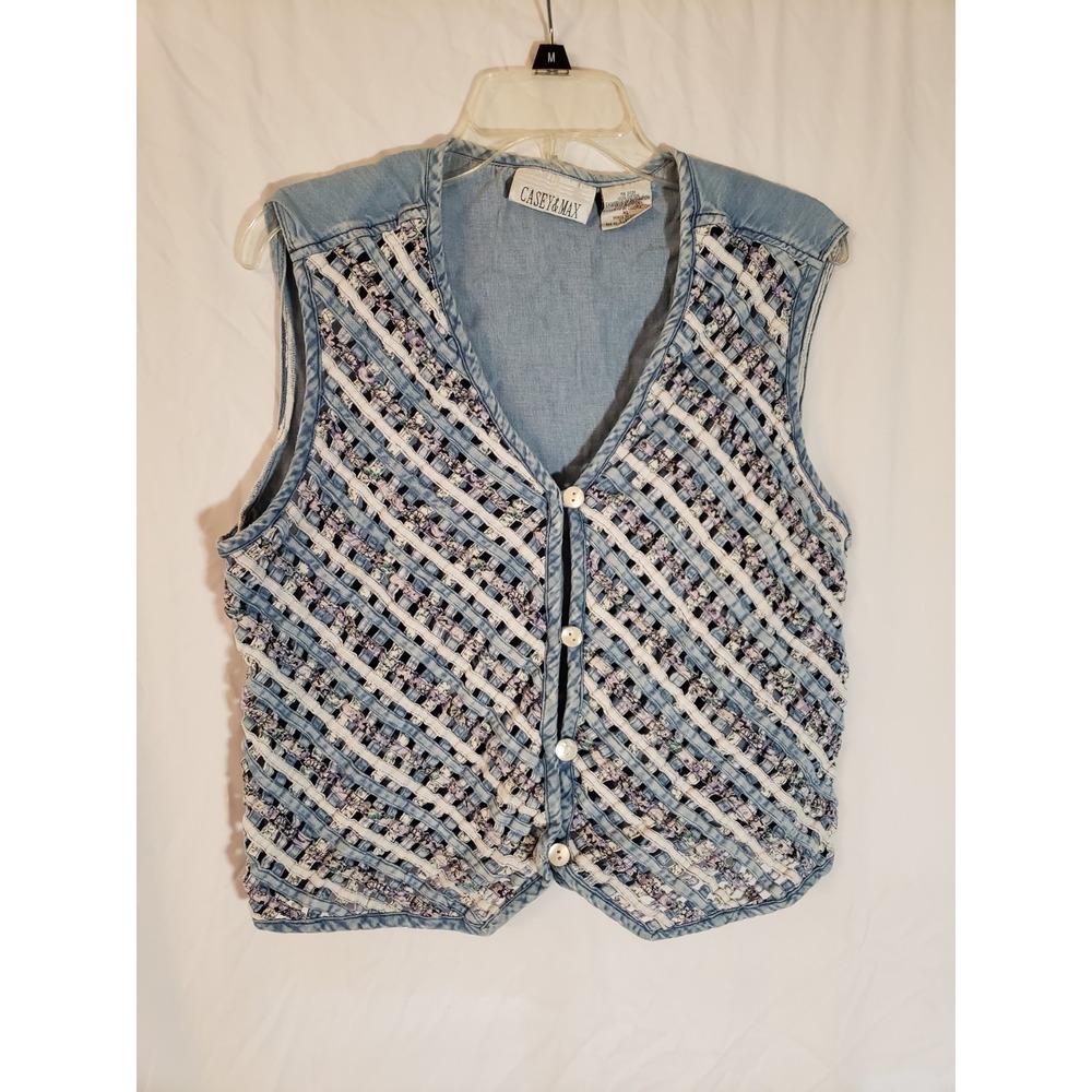 Women's Casey And Max Denim Vest Size XL